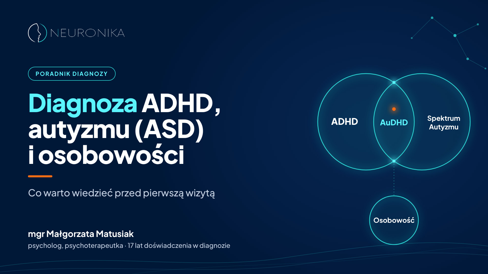 Diagnoza ADHD, autyzmu (ASD), AuDHD i zaburzeń osobowości: co warto wiedzieć przed pierwszą wizytą
