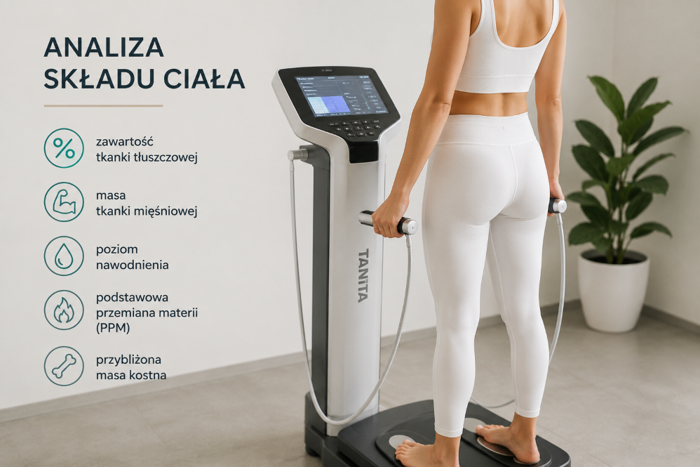 Analiza składu ciała z interpretacja wyników.
